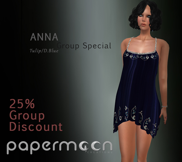 PaperMoon- Anna Halter Dress - Tulip/D.Blue