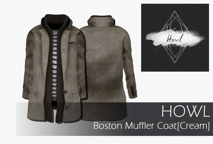 {Howl} Boston Muffler Coat[Cream] WEAR