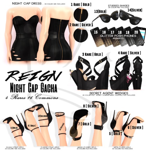 REIGN.- STUDDED GLASSES- SILVER #14