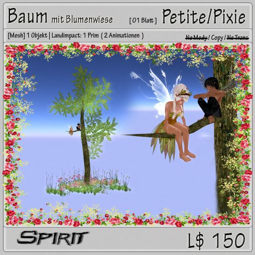 [ Spirit ] Baum mit Blumenwiese 01 Blatt Petite Box