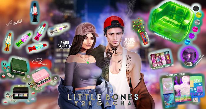 little bones. Y2K Hat