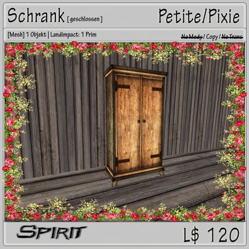 [ Spirit ] Schrank geschlossen Petite Box