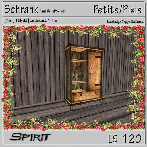 [ Spirit ] Schrank Regal Schub Petite Box
