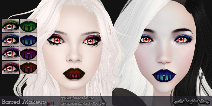 ~SongBird~ Barred Makeup Set