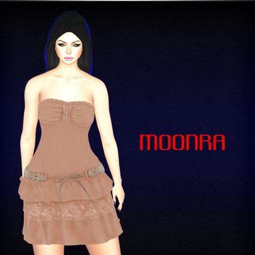 MoonRa Simay Mini Dress * Peach