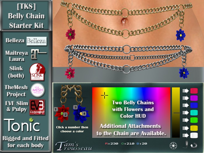 [TKS] DEMO Belly Chain - Starter Set