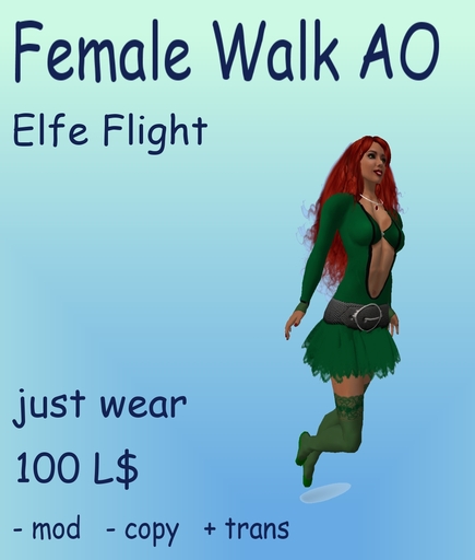 A&A female walk elfe flight