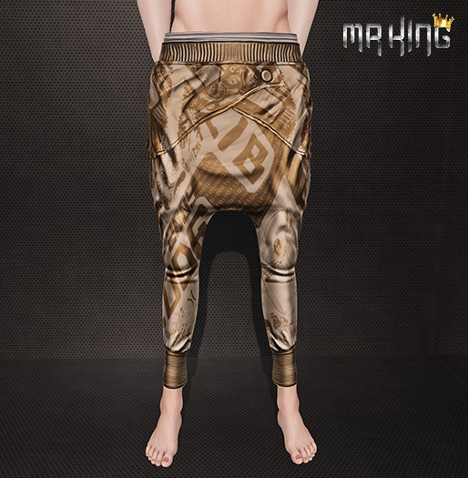 [MR] Baggy Pants  Gold ssc ::Mesh::