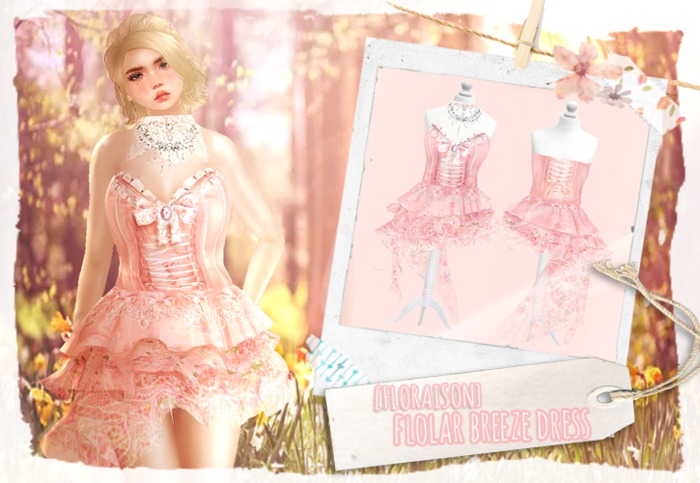 [FLORAISON]flolar breeze dress (pink)