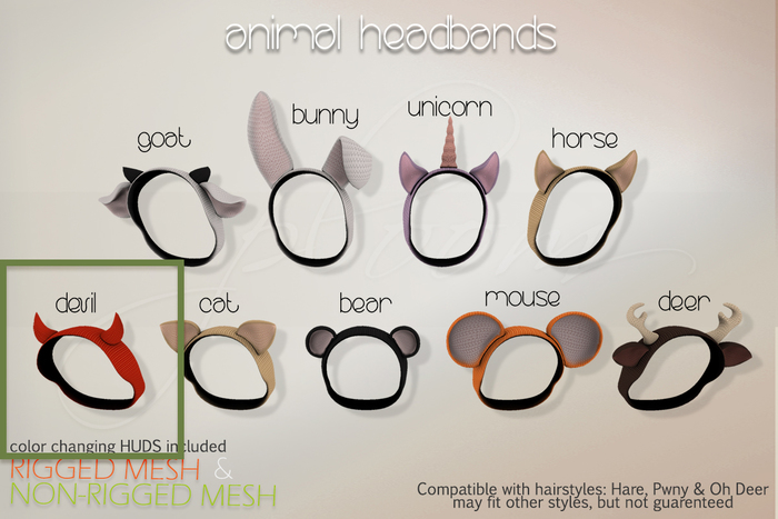 .ploom. Animal Headband - Devil