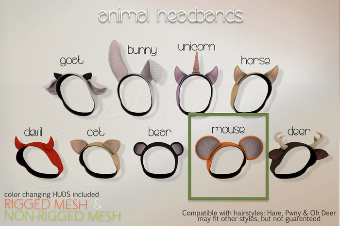 .ploom. Animal Headband - Mouse