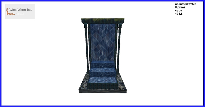 A nice water fountain for your Second Life garden