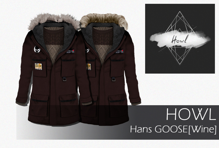 {Howl} Hans GOOSE [Wine] WEAR