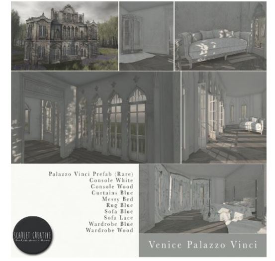 Scarlet Creative - The Arcade:  Venice Rug Blue MT