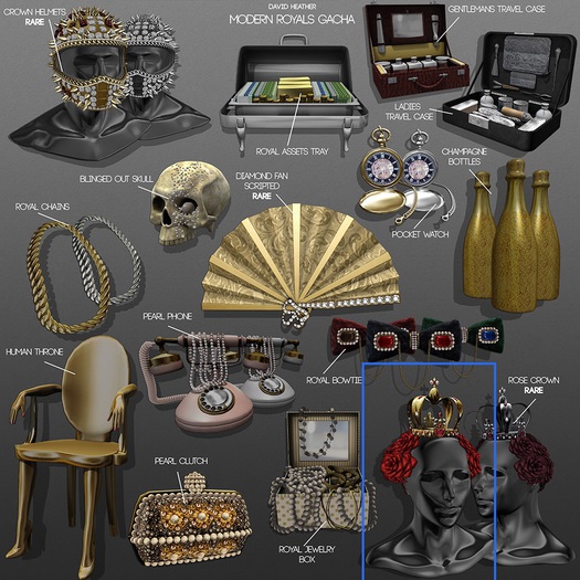 -David Heather-Rose Crown/Gold RARE