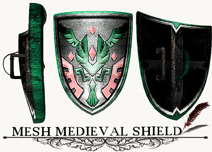 MESH MEDIEVAL SHIELD v. 4