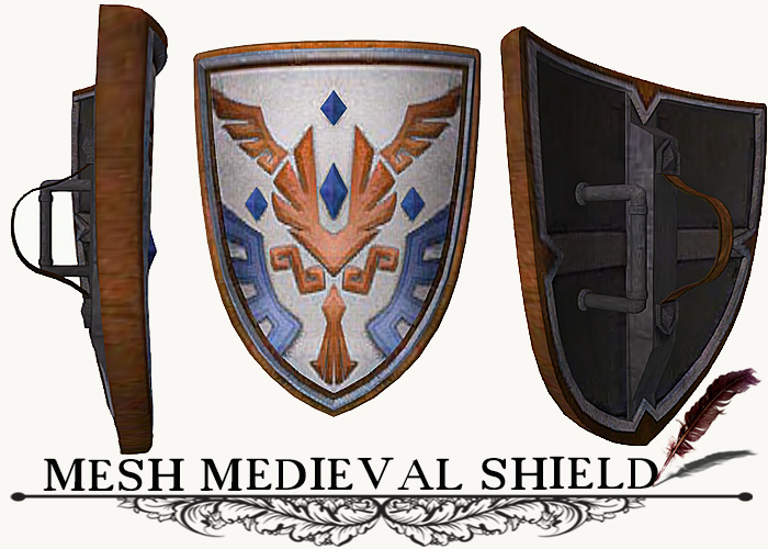 MESH MEDIEVAL SHIELD v. 6