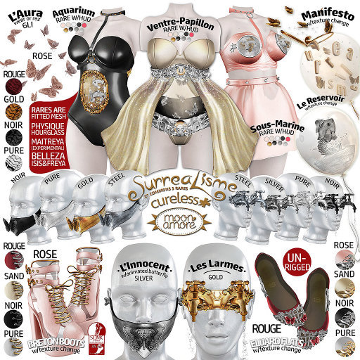 :moonamore+cureless: Boots SLINK med/ Rouge