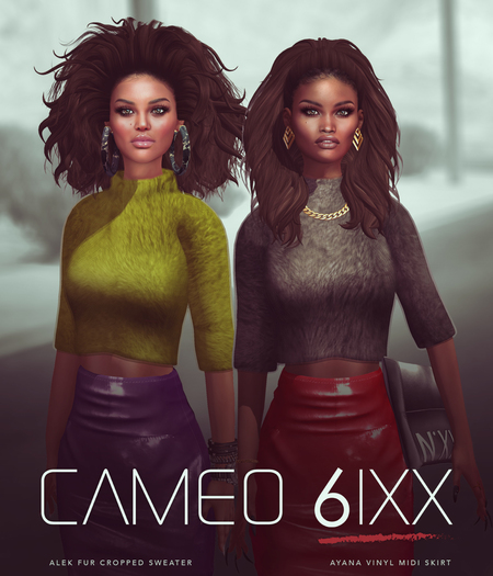::Cameo 6ixx:: Alek Fur Cropped Sweater (DEMO)