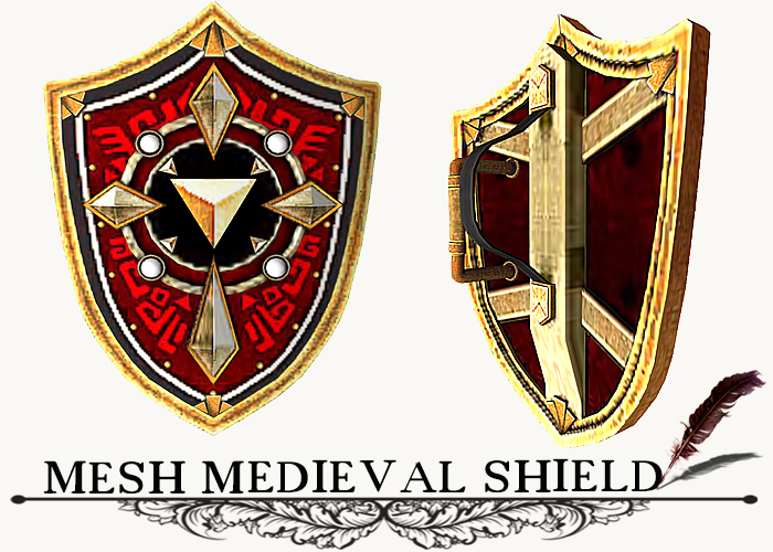 MESH MEDIEVAL SHIELD v. 7