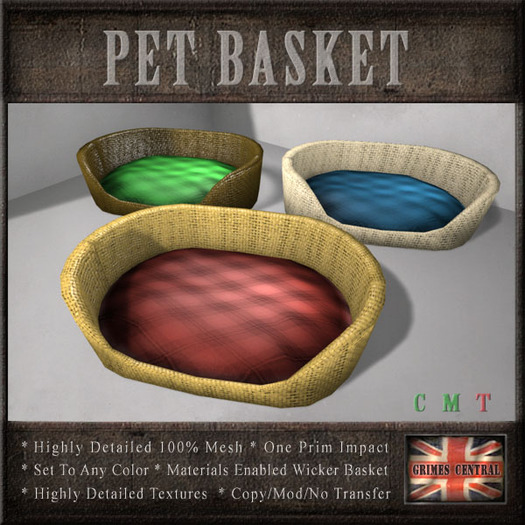 Pet Basket Dog Cat Bed