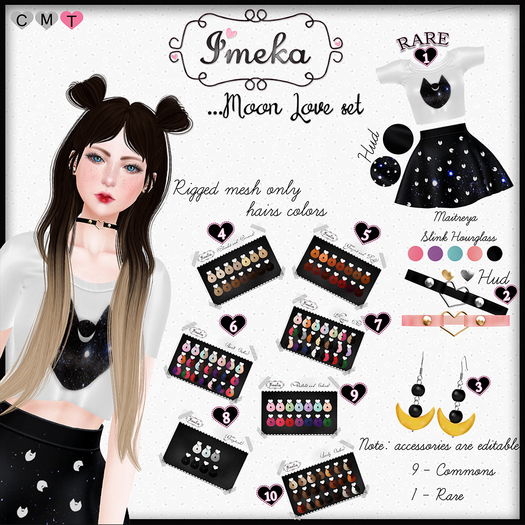 {Imeka} Yunna Hair - Pastels and Colors