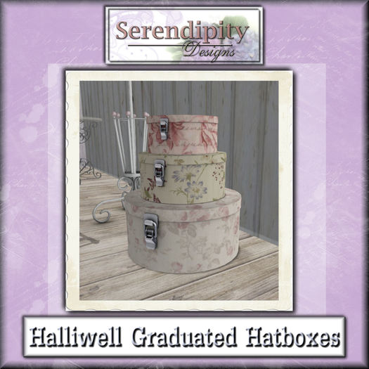 Serendipity Designs - Halliwell Graduated Hat Boxes