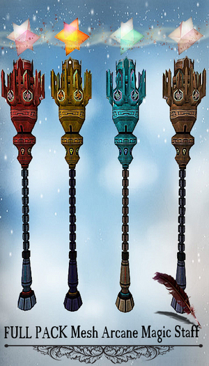 FULL PACK Mesh Arcane Magic Staff v. 03