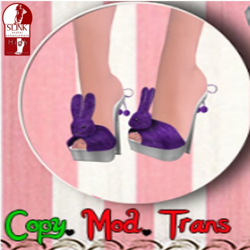 Adorkable  Bunneh Heels (Purple)