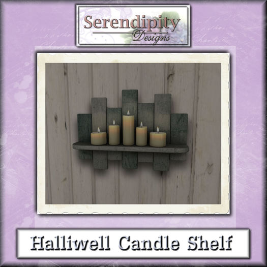 Second Life Marketplace Serendipity Designs Halliwell Candle Shelf