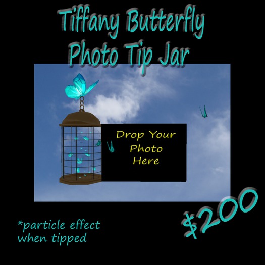Tiffany Butterfly Tip Jar