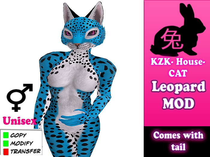 Kzk - House Cat  Leopard Blue