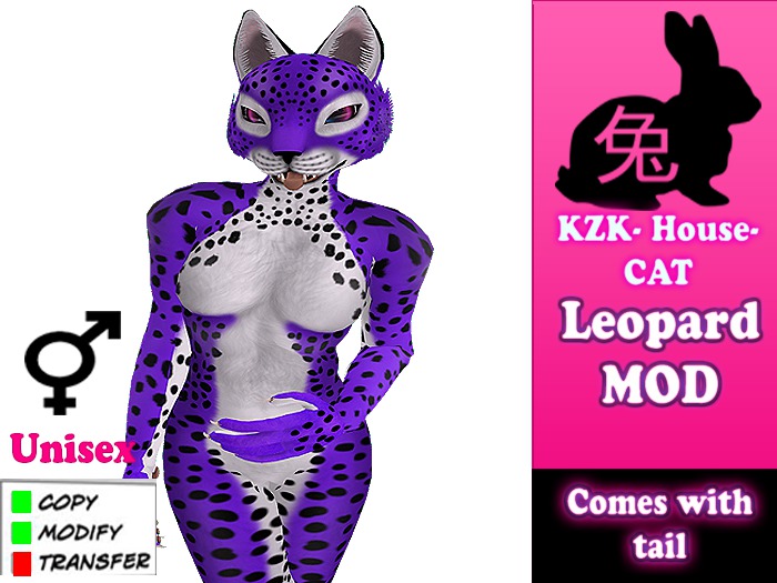 Kzk - House Cat  Leopard Purple