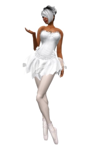 VC - Ballerina Complete Fullavatar  WHITE + VC - jewelery
