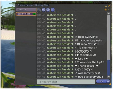 Second Life Marketplace - DJ Gesture HUD - white text - menu driven