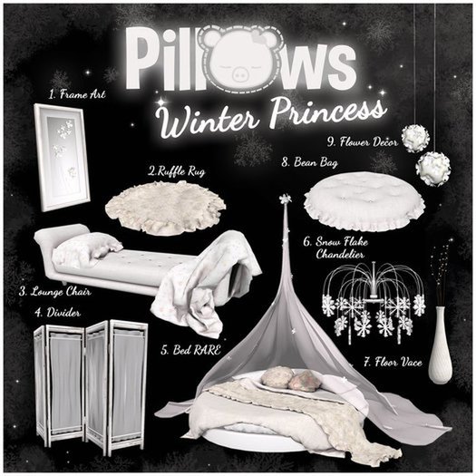 Winter Princess: Divider ~pillows~