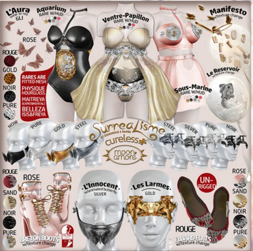 :moonamore+cureless: Boots SLINK med/ Rouge