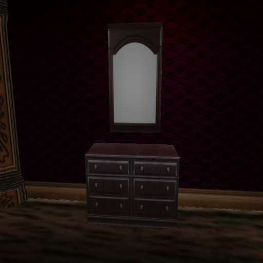 Cherry Bureau and Mirror Set