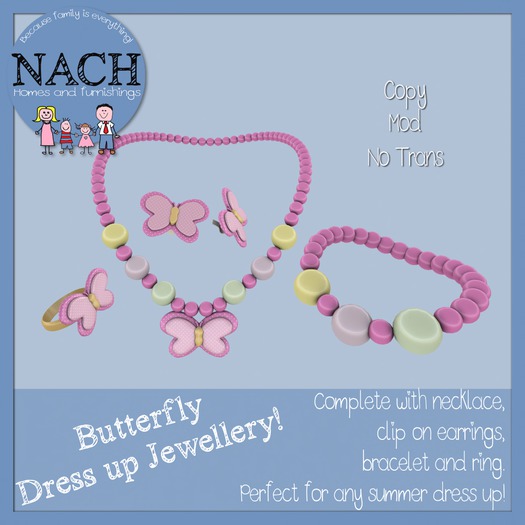 NACH Butterfly Dressup Jewellery
