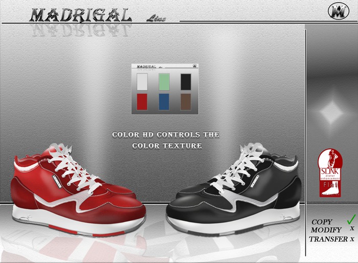 MADRIGAL.: Men's Sport Shoes.: Controles HUD 