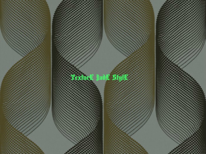 Texture Wall Geometric Green and Black