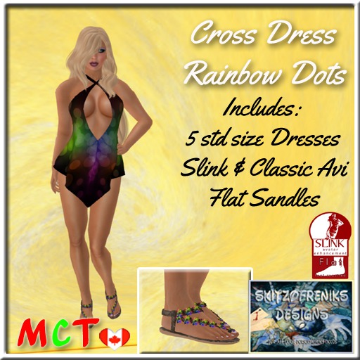 Cross Dress - Rainbow Dots
