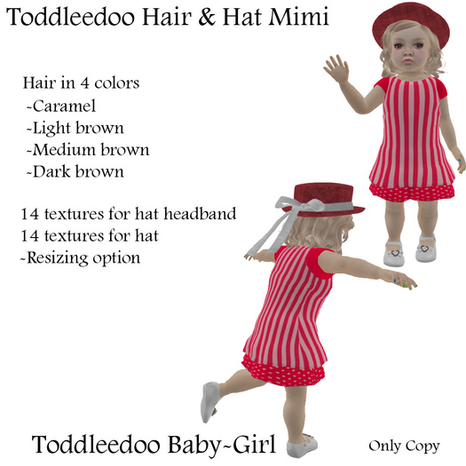 Toddleedoo Hair & Hat Mimi Brown