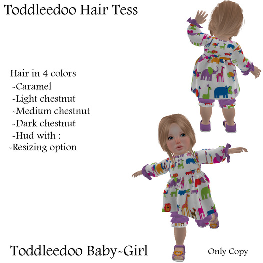 Toddleedoo Hair Tess Chestnut