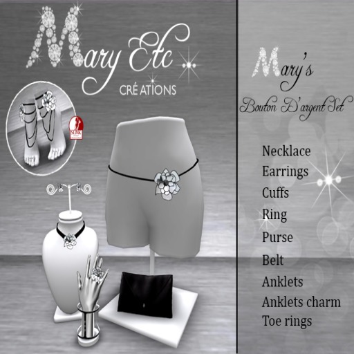 Mary's Bouton d'argent Set(boxed)