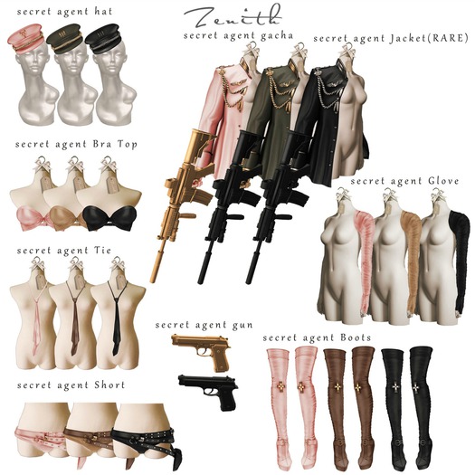 =Zenith=secret agent hat (Khaki)