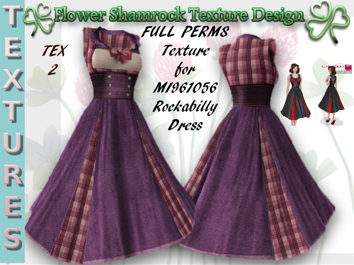 Full Perm Texture For MI961056 ROCKABILLY DRESS TEX 2