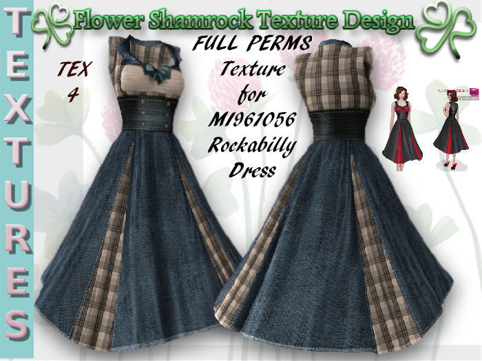 Full Perm Texture For MI961056 ROCKABILLY DRESS TEX 4