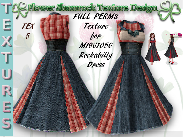 Full Perm Texture For MI961056 ROCKABILLY DRESS TEX 5