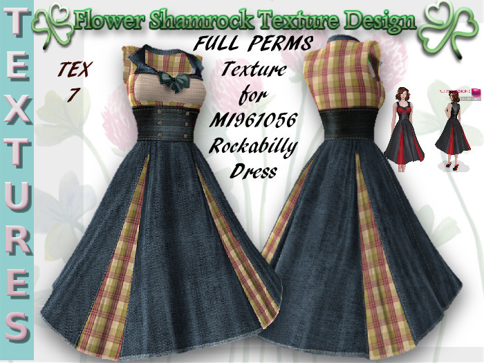Full Perm Texture For MI961056 ROCKABILLY DRESS TEX 7